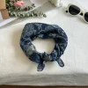 haute qualité nouvelle mode marque de luxe foulard carré en soie femmes satin cou cravate femme cheveux bandana foulard châle enveloppement hijab