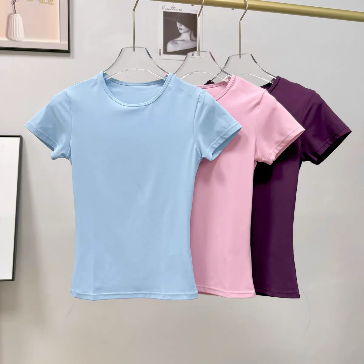 chemise de sport de plein air pour femmes, vêtements de yoga, t shirt de fitness, de course à séchage rapide, haut d'entraînement, vêtements de sport féminins, vêtements d'exercice