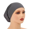 jersey de coton musulman intérieur hijab casquette couleur unie écharpe sous écharpe tube casquette respirant sport hijab casquette femmes sous écharpe