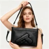 sac à main imprimé avec logo pistolet, sac tactique rétro européen et américain pour femmes, sac à bandoulière très adapté au shopping et aux voyages