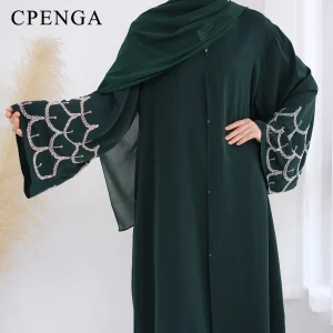 Tenue islamique du moyen-orient pour femmes musulmanes, Robe Abaya de luxe, dubaï, modeste, Cardigan arabe Eid, Robe caftan unie, turquie, 2025