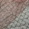 tissu brodé à paillettes en dentelle pour femme, robe de mariée à la mode, bricolage, maille