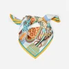 53cm design magnifique selle marque carré écharpe femme nouvelle foulard en soie femmes bandana luxe bandeau hijab foulard foulard