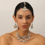 Ensemble de bijoux de luxe en or pour documents, boucles d&rsquo;oreilles rondes en cristal, collier vintage, coiffure frontale, Dubaï, patients, accessoires de bijoux de mariage