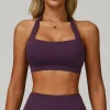 soutien gorge de sport respirant anti transpiration haut de fitness femmes col suspendu soutien gorge de yoga antichoc hauts courts push up soutien gorge de sport gilet d'entraînement de gymnastique