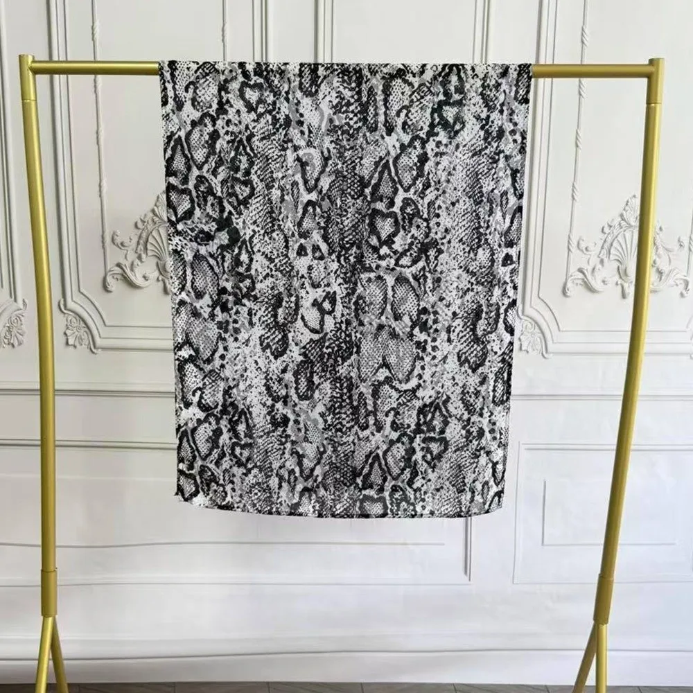 foulard hijab imprimé animal élégant, bandana modal, protection solaire, enveloppes fines, châle de plage