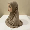 h237 belles grandes filles ou adulte hijab musulman avec des pierres écharpe islamique châle foulard chapeau armia tirer sur enveloppe