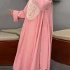 abaya femmes robes solide mince jalabiya eid 2025 ramadan marocain islam robes largos arabe longue robe dubaï abayas caftan