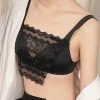 aleavage camisole en dentelle pour femme, bande élastique, facile à clipser, soutien gorge, enveloppé, protection de la poitrine, couvrant, haut tubulaire