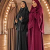 Robe Longue à Capuche pour Femme Musulmane, Vêtement de Prière, Abaya, Niqab, Jilbab Islamique, tiens imar, Ramadan, Ensemble 2 Pièces