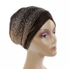turban hijab en velours pour femme musulmane, foulard de tête, chapeau africain à longue queue, bonnet islamique