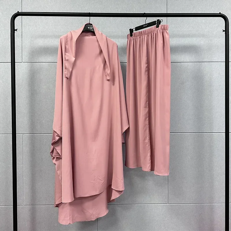 abayas du ramadan pour femmes musulmanes, ensemble de 2 pièces, robe hijab, vêtement de prière, abaya, longue tiens imar, robe arabe, vêtements islamiques