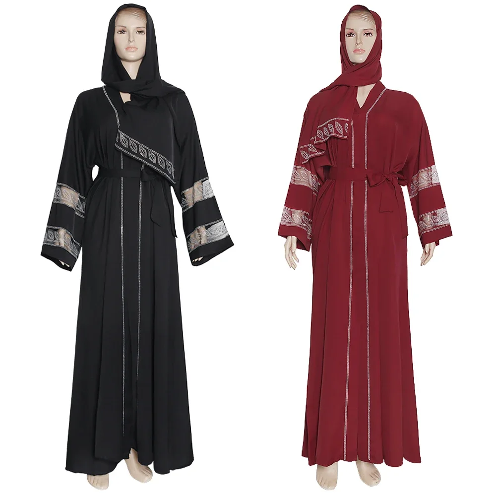 abaya noir dubaï turquie robe hijab musulmane 2025 caftan marocain arabe vêtements islamiques kimono robe femme musulmane djellaba