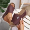 femmes chaussons compensés été 2025 nouvelle mode pantoufles bout ouvert respirant sandales confortable boucle femme chaussures diapositives femmes