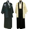kimono japonais vintage pour hommes, robe traditionnelle japonaise yukata, costumes de danse sur scène, vêtements de samouraï pour hommes
