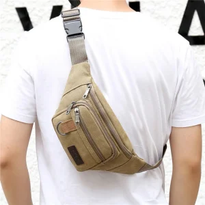 Sac de taille pour hommes, portefeuille de téléphone de grande capacité, décontracté, à la mode, sport, tourisme, cyclisme, sacs à bandoulière multifonctionnels pour hommes