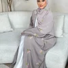 eid femmes abaya écharpe broderie ouvert cardigan robe musulman jalabiya ramadan fête arabe longue robe maroc dubaï caftan abayas