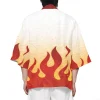 kimono japonais pour hommes et femmes, costumes de cosplay anime, symbole de flamme, cardigan pour adolescents, cape, pyjama hanbok, nouveaux vêtements traditionnels 2024