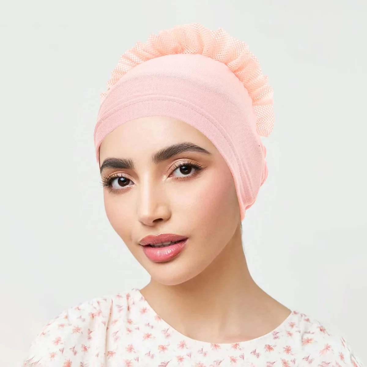 musulman sous hijab casquette grande dentelle fleur volumateur scrunchie musulman intérieur hijab islamique turban chapeaux femme bonnet accessoires