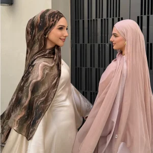 2025 nouvelle aquarelle florale Satin Modal Hijab écharpe respirant doux longue mode foulards foulard Paisley imprimer musulman Hijabsl