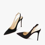 Sandales à talons femmes gladiateur été 2025 marque de luxe Slingbacks pointu talons hauts chaussures creux élégant dames chaussures femmes