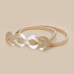 Ceinture à chaîne dorée pour femmes, élastique, pour robe, en métal argenté, accessoire de luxe Y2k