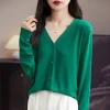 cardigan tricoté à simple boutonnage pour femmes, cardigans décontractés, pull à col en v, mode coréenne, printemps et été