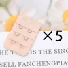 extension de soutien gorge utile pour femmes, 5 pièces/ensemble, boucle, crochet de sangle d'extension élastique, ceinture réglable, intimes, accessoires de bricolage faits à la main pour femmes