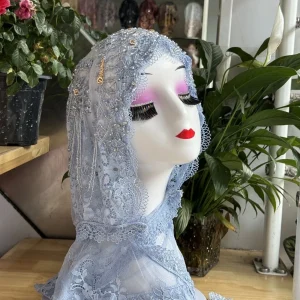 Hijab musulman femmes châle foulard livraison gratuite luxe glands écharpe malaisie prière Kufi Islam arabie saoudite dentelle Turban 05321