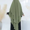 mousseline de soie niqab foulard khimar abaya damen arabie saoudite turquie islam musulman hijab robe vêtements de prière abayas pour les femmes kebaya