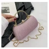 wedding bridal beaded women evening bag dinner bag chain shoulder handbags elegant rhinestones clutch egg shape evening bag