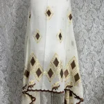 Coton africain musulman dubaï Floral diamant Hijab foulards coloré dentelle ethnique châle doux broderie éthique pour l&rsquo;été