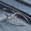 les boucles d'oreilles à grande bague de luxe en argent sterling 925 exquises sont des cadeaux de bijoux de créateurs originaux pour les fêtes de charme des femmes et w