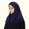 modal islamique noir hijab abaya hijabs pour femme abayas jersey hijab écharpe robe musulmane femmes turbans turban enveloppe de tête instantanée