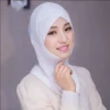 2024 musulman stretch turban casquette couverture complète intérieur hijab casquettes islamique sous écharpe bonnet solide modal sous écharpe casquettes turbante mujer