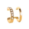 boucles d'oreilles en strass pour femmes, décor exquis, manchette d'oreille, nouvelle collection été 2022, bijoux cadeau de noël