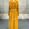 abaya ramadan 2025 pour les femmes de luxe décontracté élégant à manches longues manteau robes mode femme soirée cardigan eid abaya gate