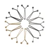 12 pièces/lot mode alliage u écharpe clips galvanoplastie châle écharpe clips multicolore hijab clips sûr broche broches boule ronde femmes