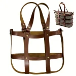 Kit de fabrication de sacs à main DIY, sac tissé de grande capacité avec matériel doré, idéal pour l&rsquo;été, accessoires artisanaux, sac de Style rétro