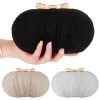 pochette de mariée pour mariage, sac à main de soirée pour femmes, sacs à bandoulière avec chaîne, strass élégants en forme d'œuf, pochette de banquet