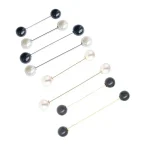 Broches de perles pour pull et châle pour femme, épingles de sûreté pour cardigan, clip de bricolage pour chemises et robes, 2 pièces
