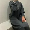 robe djellaba de ramadan pour femme, tenue musulmane simple, modeste, Éducative, dubaï, abaya, turquie, kaftan, kebaya, arabe, islam jalabiya, 2025