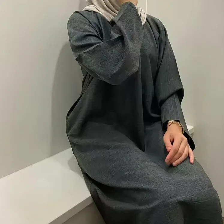 robe djellaba de ramadan pour femme, tenue musulmane simple, modeste, Éducative, dubaï, abaya, turquie, kaftan, kebaya, arabe, islam jalabiya, 2025