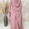 papillon chauve souris abaya sans hijab dubaï luxe turquie islan caftan musulman robe de modestie