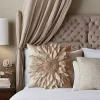 housses de coussin décoratives beiges pour canapé, taie d'oreiller tournesol 3d, luxe, fait à la main, style bohémien, taupe