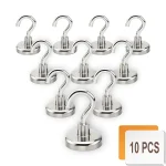 Magnetic Hooks Super Strong Magnets Neodymium Magnet Powerful Magnets Hanging Hooks for Bathroom Kitchen Organizers