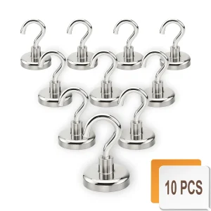 Magnetic Hooks Super Strong Magnets Neodymium Magnet Powerful Magnets Hanging Hooks for Bathroom Kitchen Organizers
