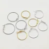nouvelle arrivee! lot de 200 pièces de boucles d'oreilles, 25/30/35/40/45mm, clips d'oreille pour pièces de fabrication de bijoux faits à la main