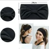 bandeau femmes cheveux accessoires solide large bandeau nœud turbans lavage visage maquillage bandeau de cheveux sport course yoga bandeaux