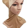 couvre cou en satin de coton pour les muscles bonnet hijab wrap crossover ninja underscarf super quality